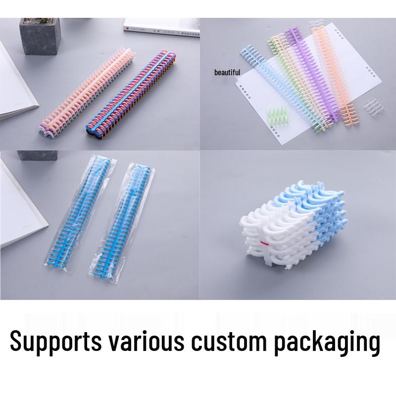 30-Hole Multifunctional Loose-Leaf Binding Strip 10mm, Freely Cut, A4/A5 Clip