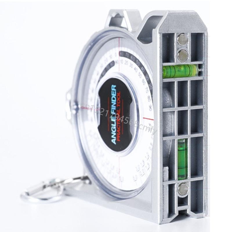 Slope Protractor Inclinometer with Base for Interior Decoration 6XDE