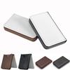 Elegant Design Thermal Dye Sublimation Card Case PU Leather Magnetic Business Card Box  Credit Card