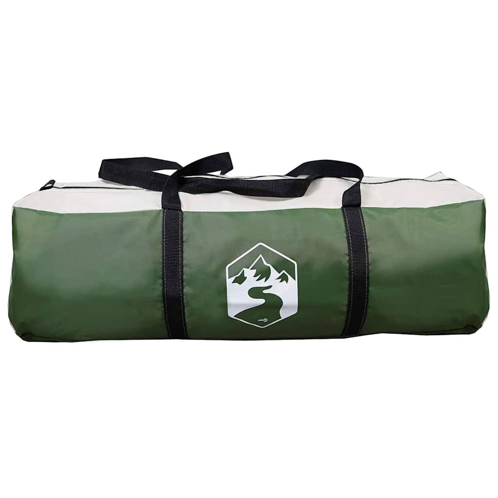 5 Person Tunnel Tent in Green and White 805 x 405 x 211 cm
