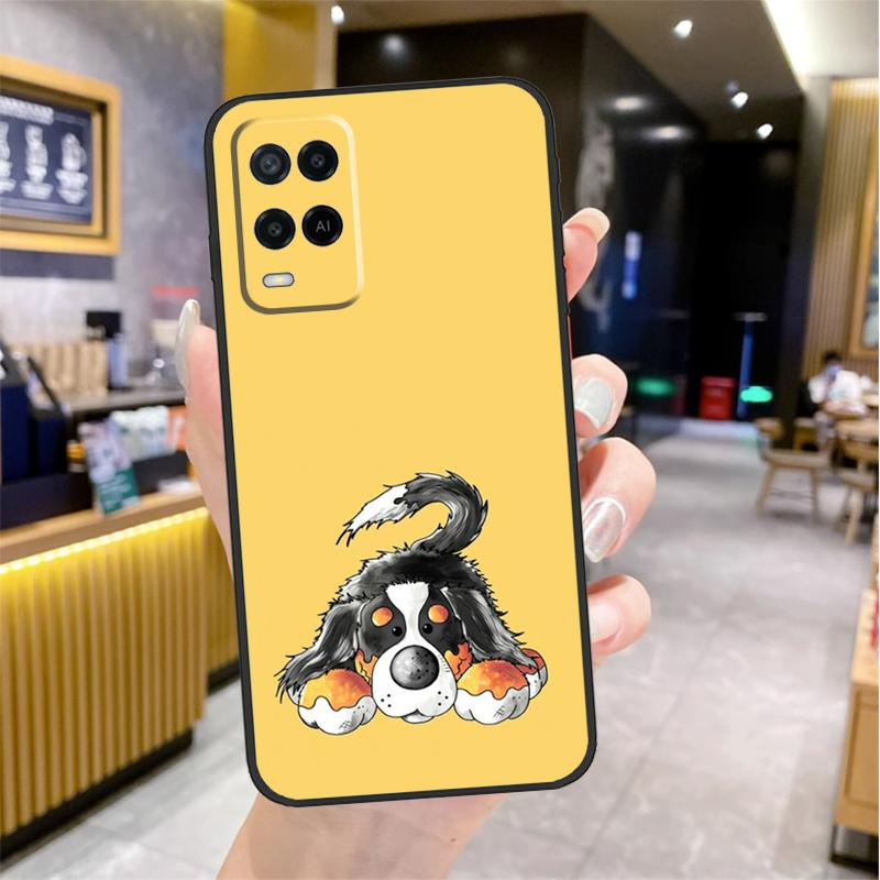 Bernese Mountain Dog Case For Oppo A98 A18 A38 A58 A78 A60 A80 A40 A96 A76 A16 A94 A74 A54 A15 A17 A57 A77 A5 Pro