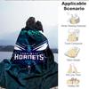 1PC Custom Name Blanket Charlotte Logo Art Flannel blankets Patterns Throw Blanket All-Season Soft Gift for Couch, Bed, Camping, Birthday gifts