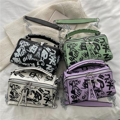 Design Women Leather Handbags and Purse Fashion Crossbody Bags for Women Graffiti Handbags Shoulder Bags Women Bag