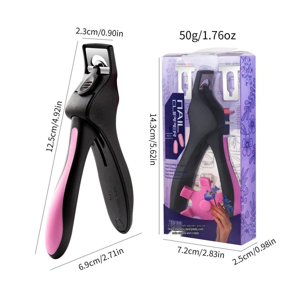 Multi-Functional U-Shaped Nail Clipper & Straight Scissors for Nail Art