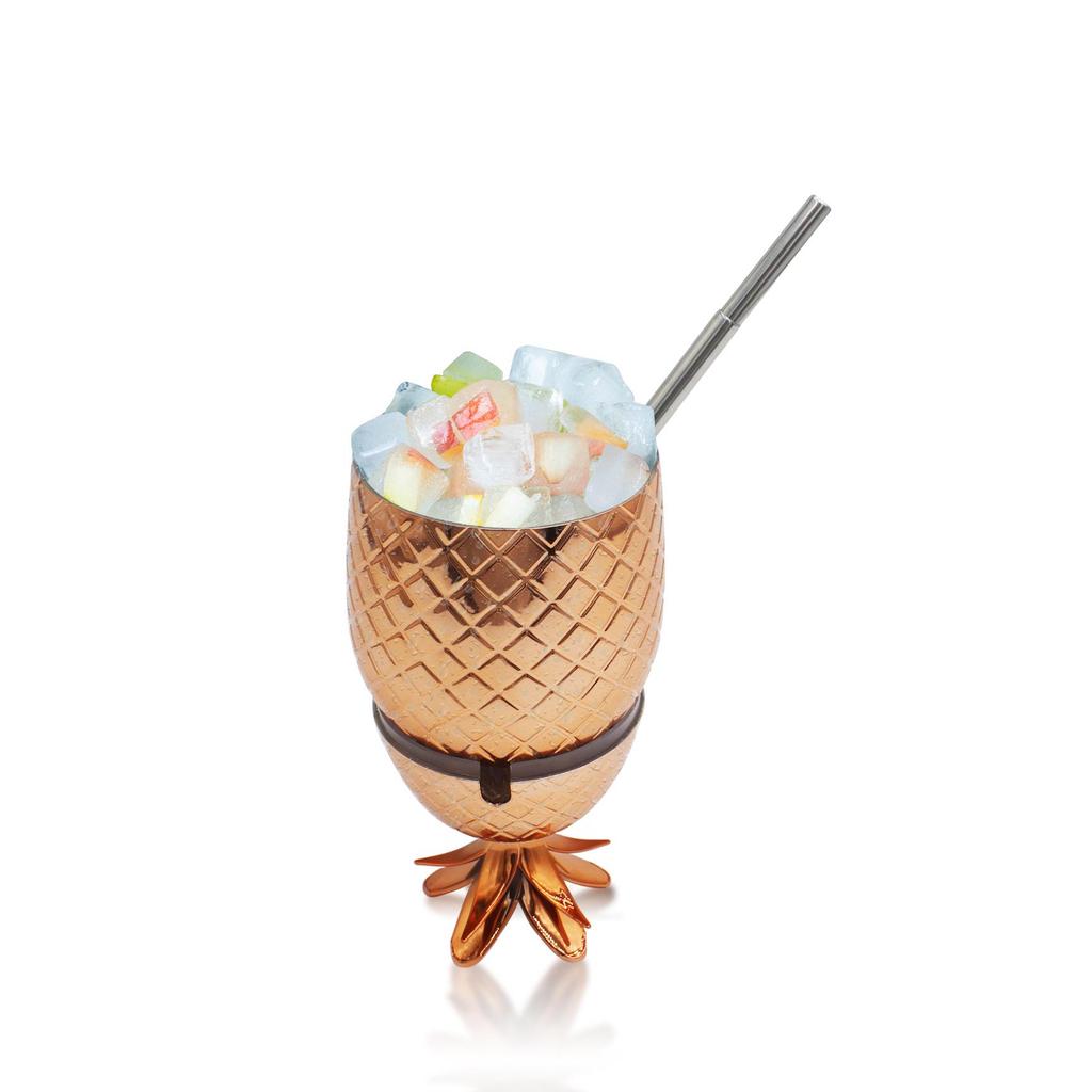 450ml Pineapple and Strawberry Plastic Cocktail Cup