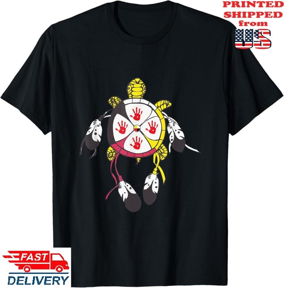 Medicine Wheel MMIW Native American turtle T-Shirt, Unisex Tee Unisex T-Shirt XXL