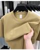 Men's 100% Cotton Casual Short-Sleeve Round Neck T-shirt - Solid Color, Summer Style