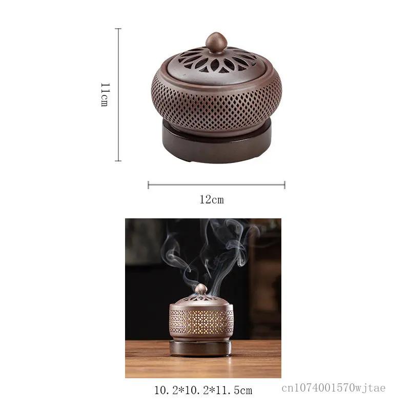 Electronic Aromatherapy Furnace Temperature Heating Ceramic Aromatherapy Furnace Essential Oil, Small Night Light Incense Burner
