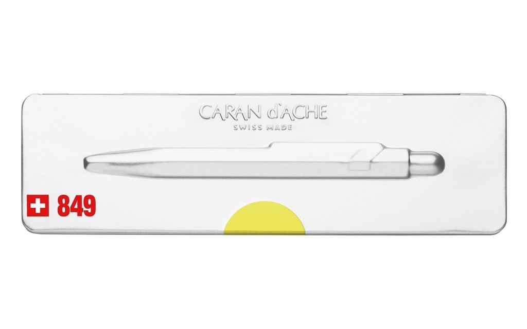 Caran Ballpoint Pen 849 Collection Pop Line Fluorescent Yellow NF Regular Import Product d'Ache Oil-based 0849-970