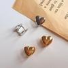 Women's One-Touch Earrings Cute Heart Earrings