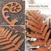 Vintage Metal Garden Stakes Set of 5 for Outdoor Use to Add Decorative Flair to Lawns Flower Beds Pathways and Porch Areas