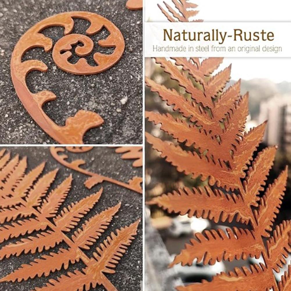 Vintage Metal Garden Stakes Set of 5 for Outdoor Use to Add Decorative Flair to Lawns Flower Beds Pathways and Porch Areas