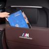 FHJX4 Hot For BMW Car Seat Backrest Anti Kick Protection Pad Leather Anti Scratch Cover For BMW E46 E90 E60 F30 F10 E39 i3 i4 X1 X2 X3