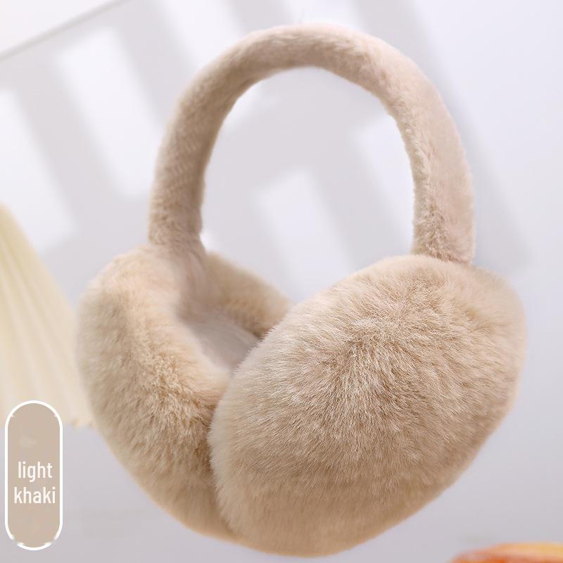 Ruiya Foldable Plush Velvet Earmuffs for Winter - Warm, Cold-Proof, Antifreeze Ear Warmers for Women and Students