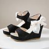 Dames sandalen met open teen en sleehak, bandjeshakken, Mode, feesten en bruiloften, goedkoop, zomer 2024