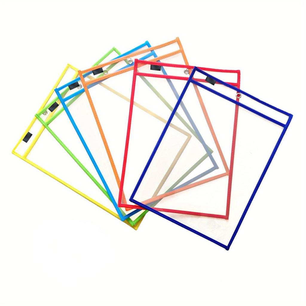 10pc Children's Learning Repeatable Erasable Transparent Color Dry Wipe Bag 100ml