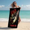 Personalized customized proof beach towel with Slayer band pattern - soft, absorbent,quick-drying,perfect swimming,camping&bathing