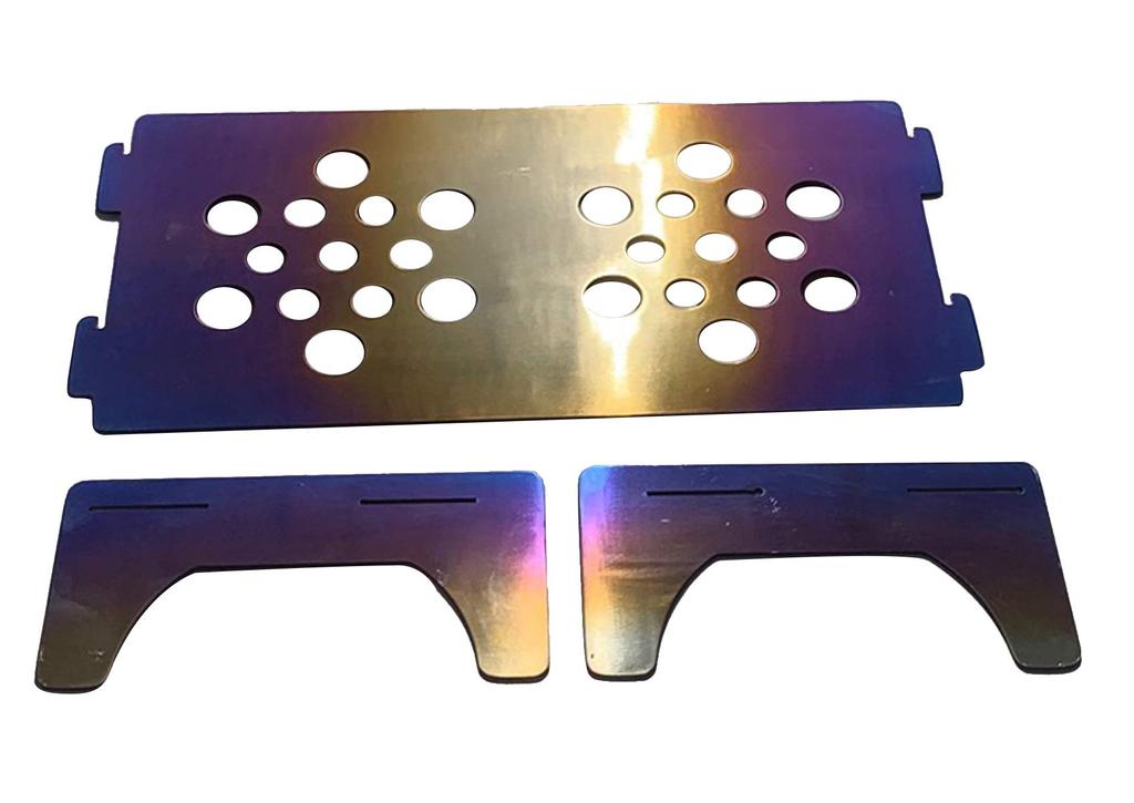 64 Titanium Climbing Table Compact Ultra Light 155g Iridescent Anodized