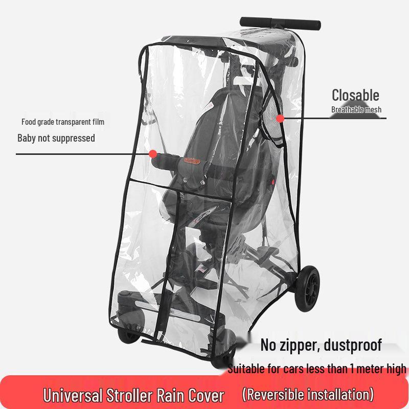 Universal Winter Stroller Rain & Windshield Cover - Windproof & Cold-Proof Protection
