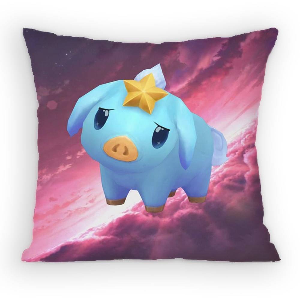TFT Little Legends Pillow Case Sofa Living Room for Bedroom Car Headboard Backrest Cushion Square Cushion Nap Time
