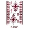 Henna Brown Lace Temporary Tattoo Stickers Hand Body Art Water Transfer Decals