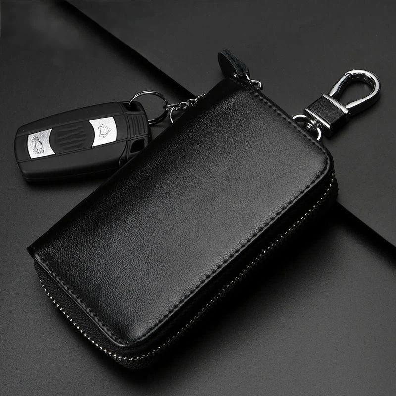 Zipper Key Bag for Men and Women Large Capacity Car Key Holder Ideal for Waist Hanging