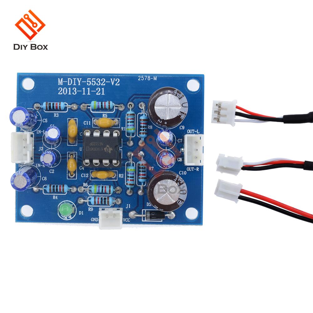 NE5532 Amplifer Board OP-AMP HIFI Preamplifier Signal Bluetooth Amplifer Preamplifier Board DC12-35V