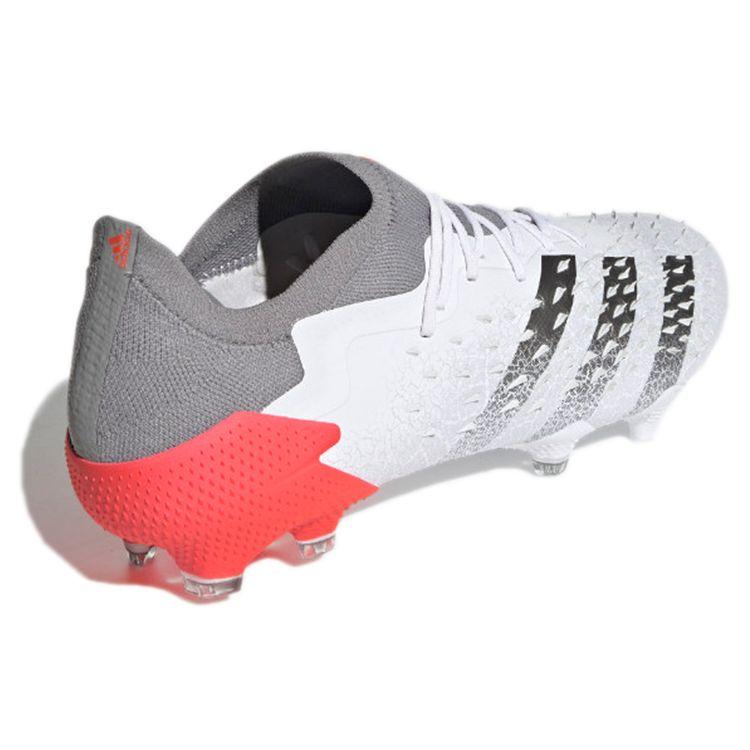 adidas Predator Freak.1 Low FG White Solar Red Unisex Sneakers Cloud-White Iron-Metallic FY6263