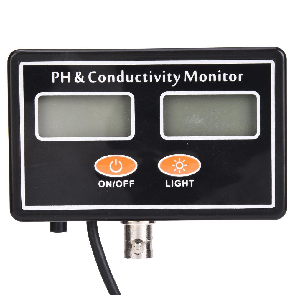 Online PH EC Monitor Meter Water Quality Tester with Replaceable PH Probe220V EU Plug