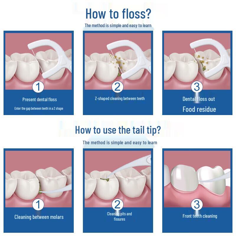 Little Deer Mom Fine Dental Floss Picks