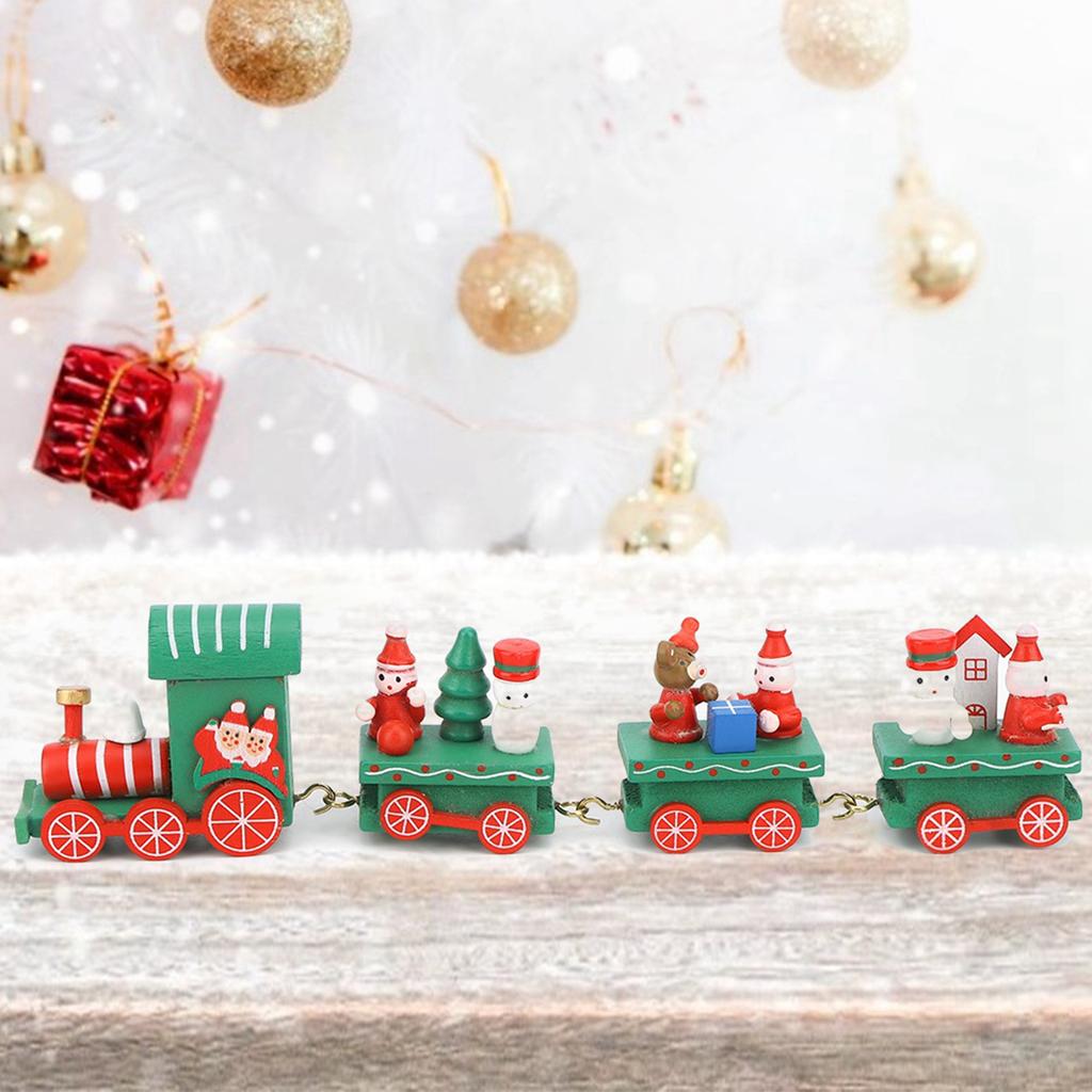 Cute Christmas   Rail Car Compartment Toy Christmas Decoration Ornament Children Gift Red