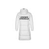 Jaqueta Longa de Penas Cor Sólida com Zíper Bidirecional Outwear de Inverno Masculino Branco 1345057-100