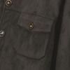 Men's Solid Color Suede Warm Pockets Cardigan Jacket Men's Casual Jacket.