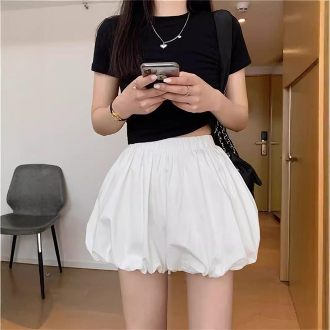 

Autumn 2024 Women s High Waist A-Line Wide Leg Bloomers with 3D Floral Design L