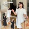 Large Size Women's Clothing Sister Literary Dress Summer New Waist Length Short Skirt 242389