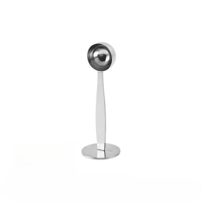 2In1 Supporto in Acciaio Inossidabile Pressino Cucchiaio Misurino da Caffè Portatile Misurino per Polvere di Caffè Cucchiaio da Cucina per Miele Condimenti Utensile