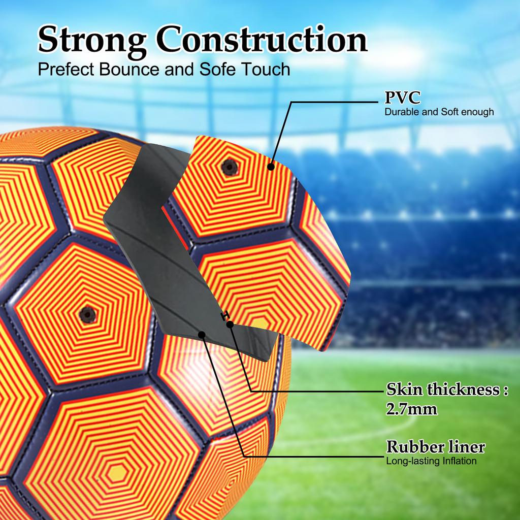 Size 5 PVC Soccer Ball Adult High School Students Machine Sewing Indoor Outdoor Game Training Special Explosion-proof Thickened