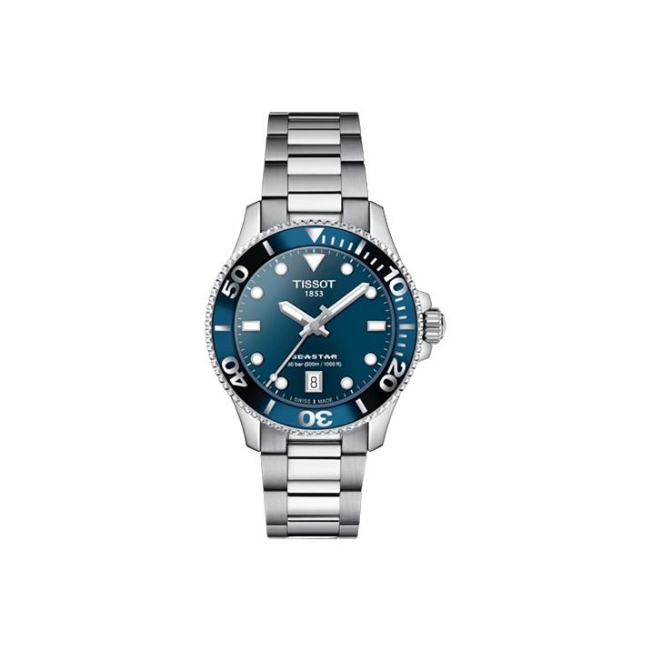 TISSOT Starfish Collection Quartz Movement 300 meter Water Resistance Women s Watch 36mm Blue Dial T120.210.11.041.00 Blue Dial