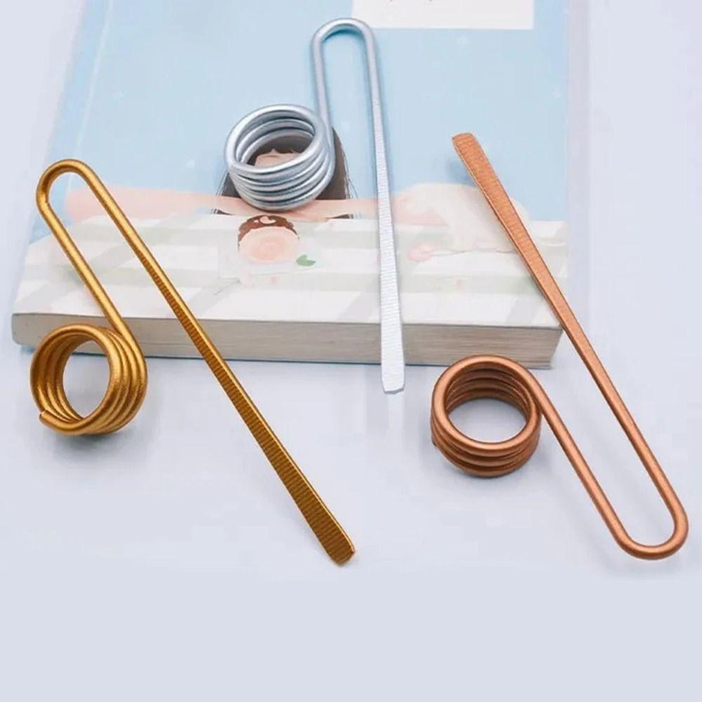 Exquisite Ring Bookmark Creative Thumb Book Page Holder Funny Finger Ring Book Opener Holder  Gift