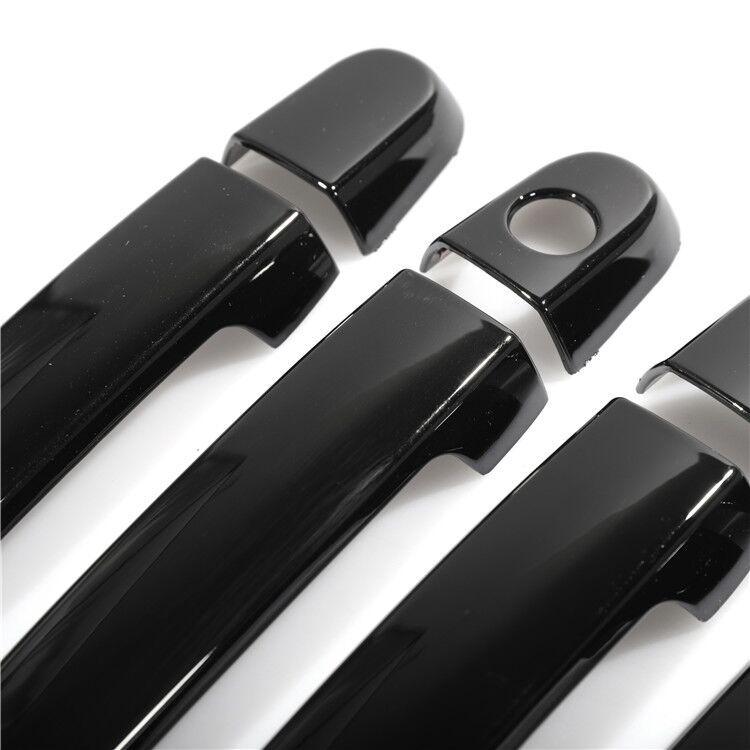 Decoration Door Handle Cover For Toyota Yaris 2006-2011 Vitz XP90 Cars Accessories Chrome Silver Carbon Fiber Exterior Styling