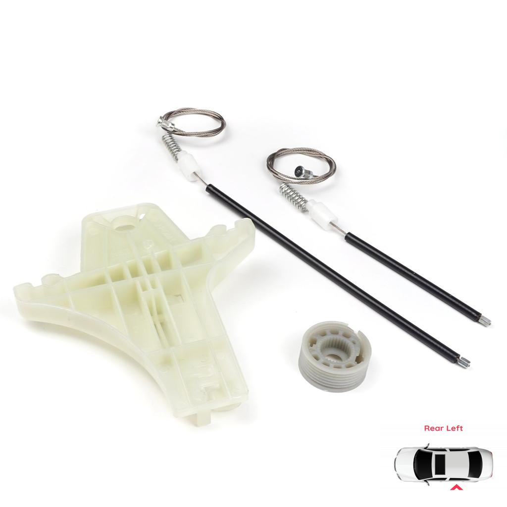 BWR304 Fensterheber Reparatursatz Hinten Linke Tür für VW Jetta Golf MK5 A5 1K R32 GTI Rabbit Plus 5M1 1K4839461