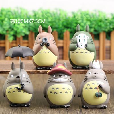 Nowa figurka Totoro z anime Kreskówka PVC Miniaturowa Statuetka Uroczy Model Akcji Zabawka Ozdoby do Pokoju Dziecięcy Urok Kolekcja Prezenty Urodzinowe Lalka