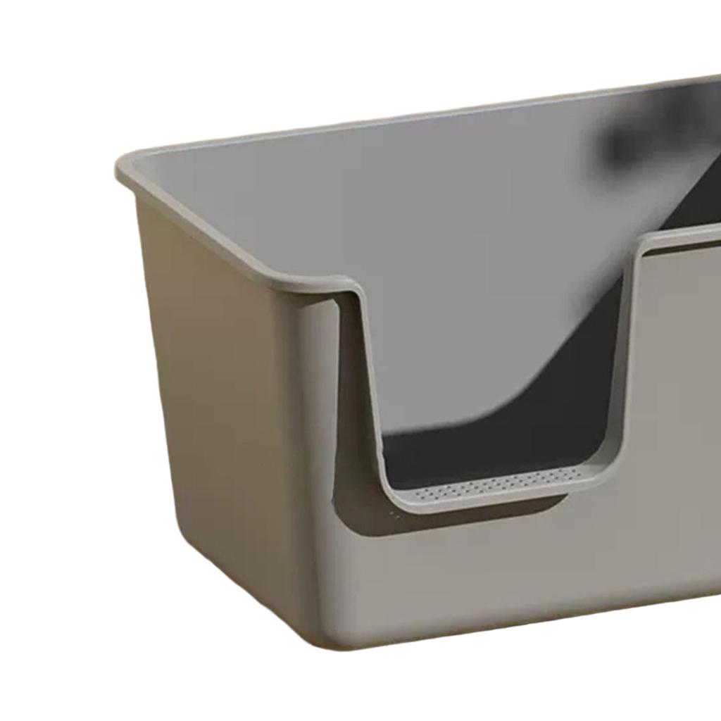 Open Top Cats Litter Box Easy To Cleaning Deep Loo Splashproof Cat Litter Tray Pet Litter Pan for Small Animals Kitten Hamsters