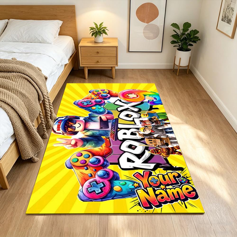 Roblox Customizable Name Floor Mat Design for Hallway Bedrooms Living Rooms Study room Antislip Carpet Office home decor Spiritual Gift