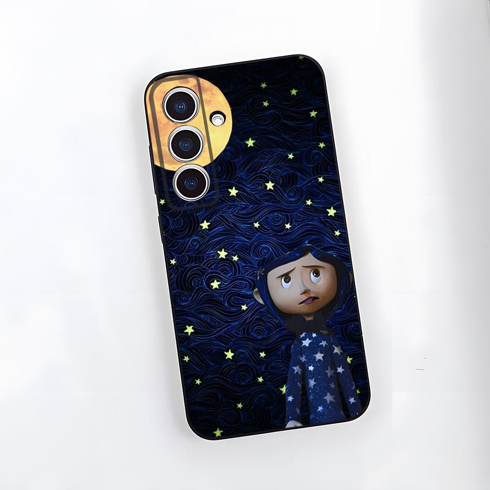 Anime C-Coraline Phone Case For Samsung A25 A13 A33 5G A54 A36 A35 A56 A52 A14 Shockproof Soft Cover