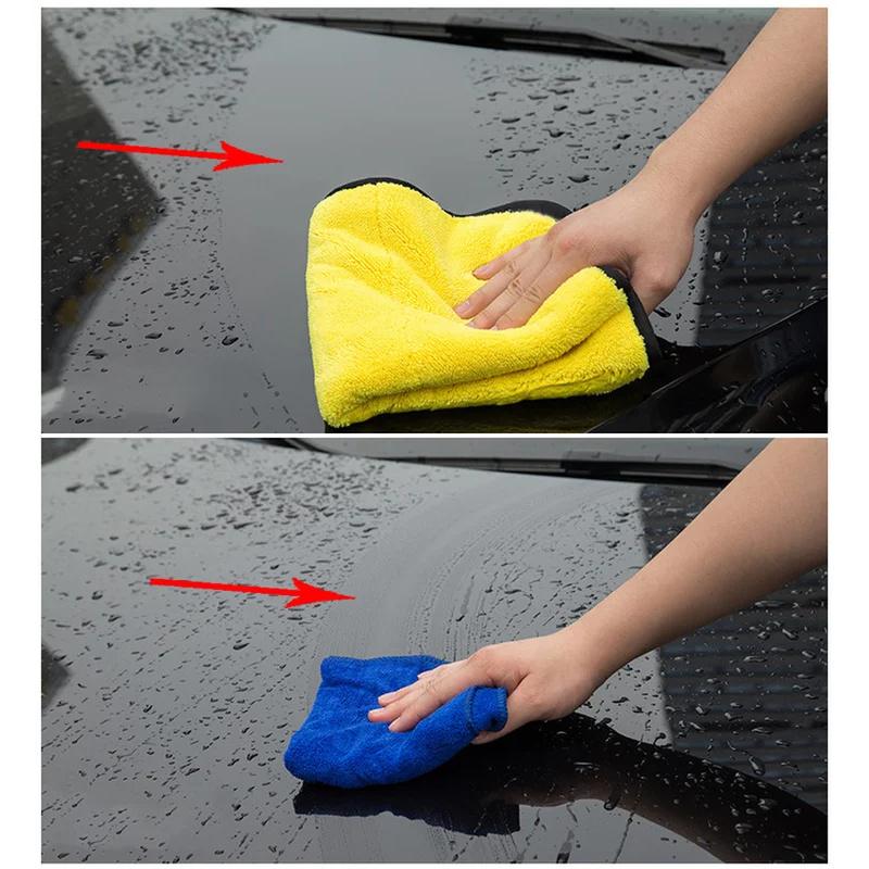 1Pc 30x30/40/60cm Car Wash Microfiber Towel Car Cleaning Drying Cloth Car Care Cloth Microfiber Towel Car Microfiber Cloth