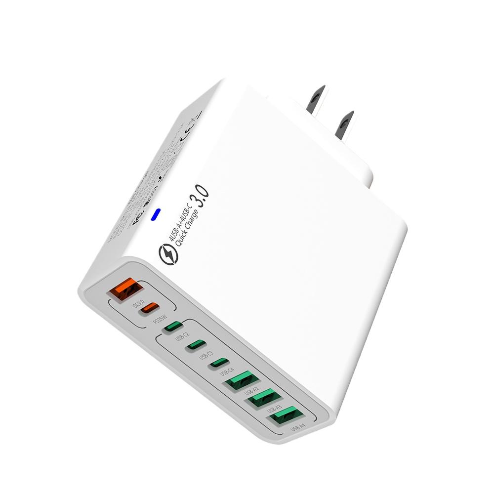 

65 Вт USB зарядное устройство для быстрой зарядки Type C PD зарядное устройство для мобильных телефонов дорожный адаптер питания для iPhone 14 15 16 Xiaomi Samsung Oneplus Huawei US Plug белый