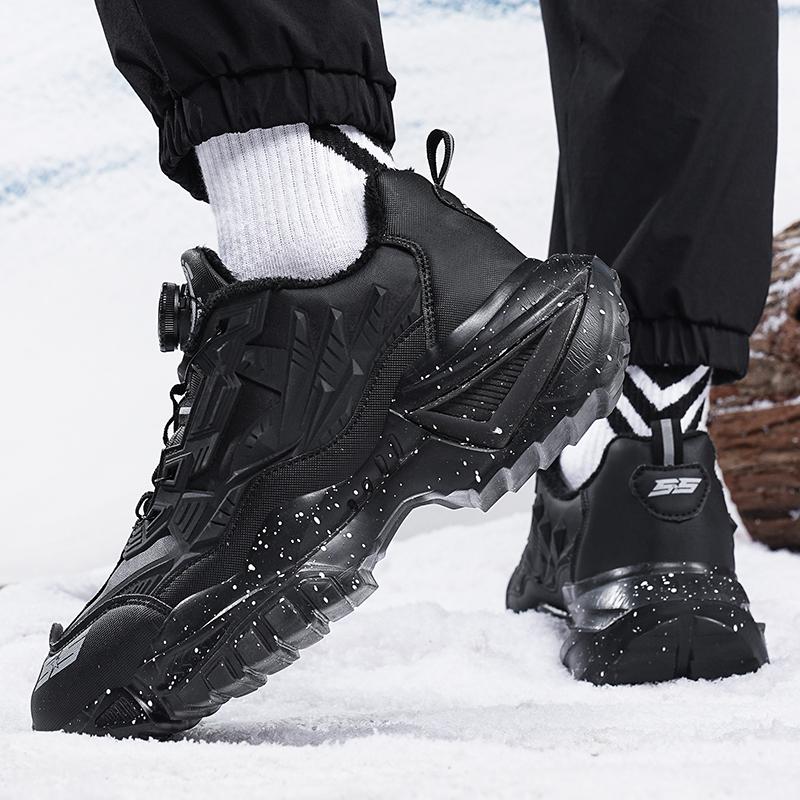 TUINANLE Winter Men Sneakers Casual Sport Shoes for Man Plush Warm Male Sneakers Non-Slip Outdoor Casual Sports Shoes