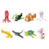 MOC City Kreative Bausteine Zubehör Zoo Nashorn Löwe Känguru Wolf Fuchs Frosch Biene Krähe Pfau Mini Ziegel Spielzeug Geschenke X021