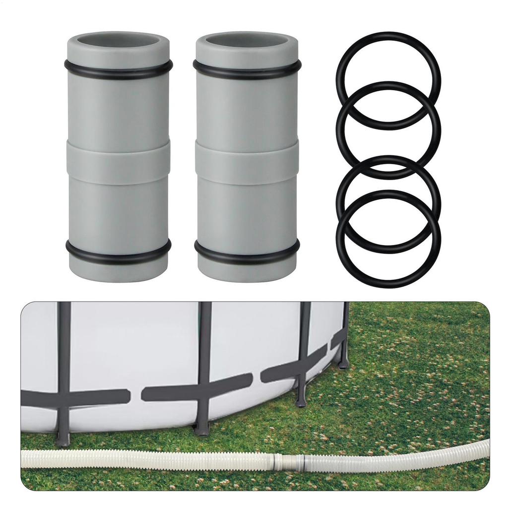 Poolslangkoppling Tvåvägs slangkoppling Pryl För 32mm slangbyte Med gummitätning Markpool